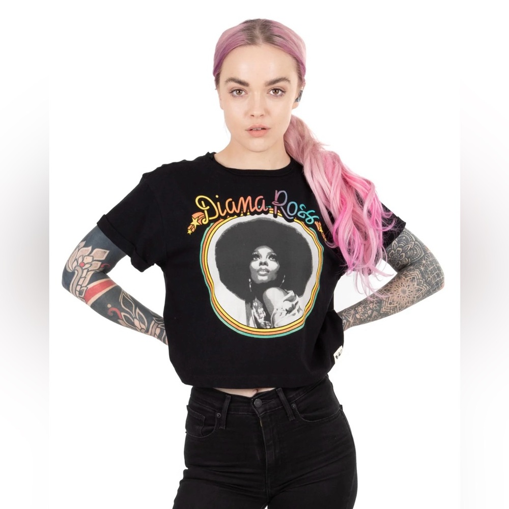 Vanilla Underground Officially Licensed Diana Ross Cropped Tee